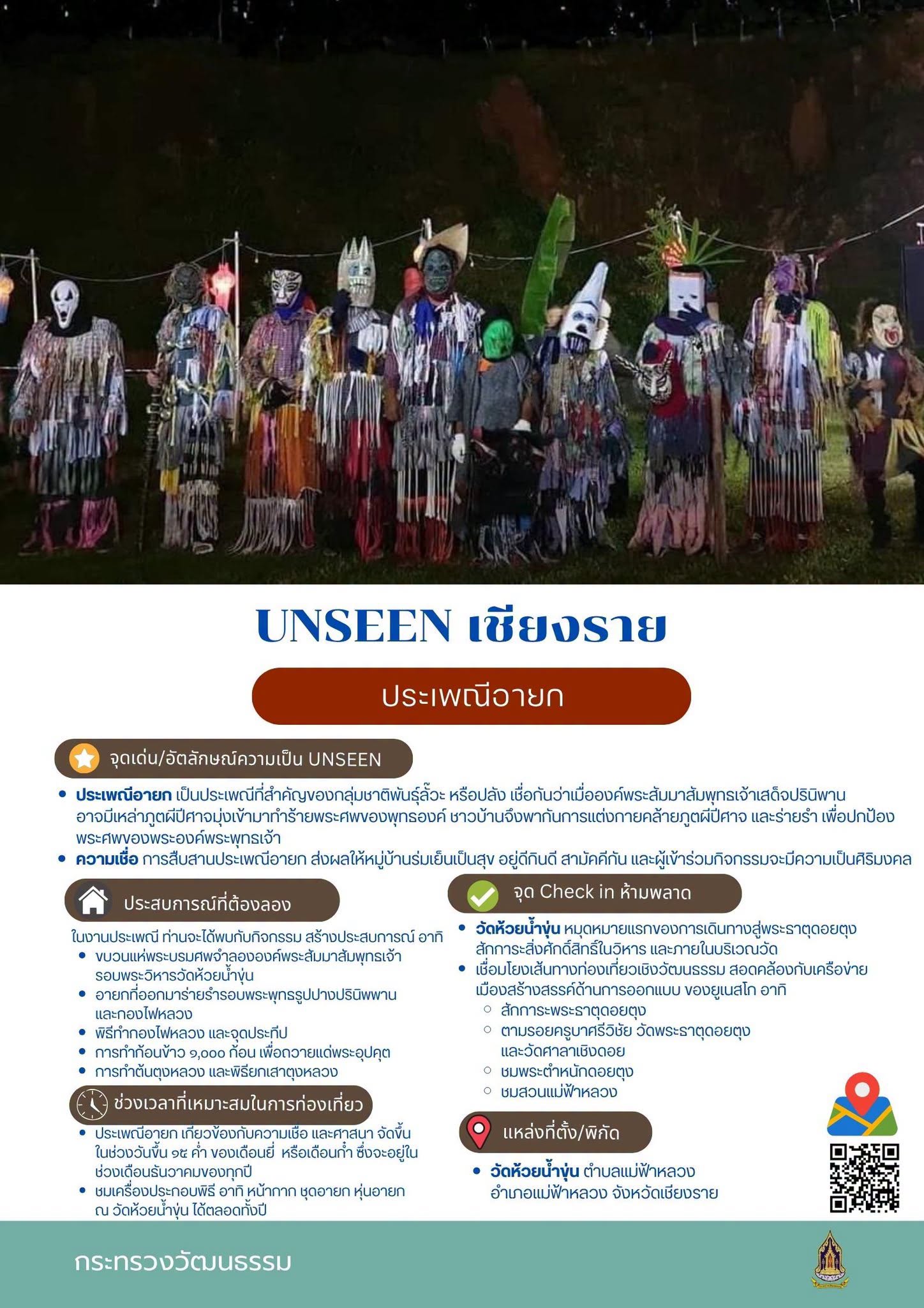 พช.แม่ฟ้าหลวง ขอประชาสัมพันธ์ Unseen Thai Thai "ประเพณีอายก กลุ่มชาติพันธุ์ลั๊วะ (ปลัง) บ้านห้วยน้ำขุ่น ตำบลแม่ฟ้าหลวง อำเภอแม่ฟ้าหลวง จังหวัดเชียงราย